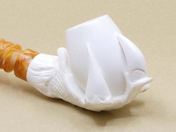 Bowl In Claw Meerschaum Pipe - Small Close Up