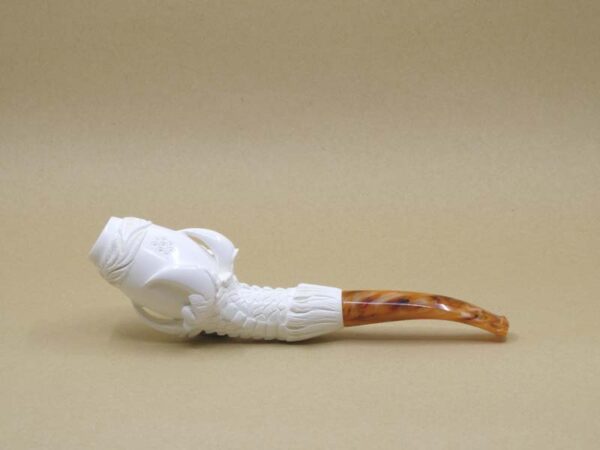 Dragon Claw Straight Meerschaum Pipe - Medium