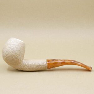 Rustic Bent Meerschaum Pipe - Medium