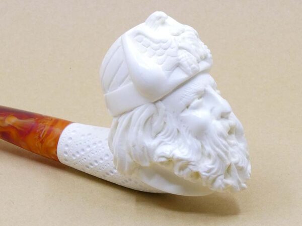 Viking 2 Meerschaum Pipe - Medium Close Up