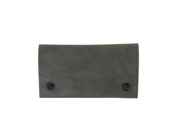 Soft Faux Leather Tobacco Pouch - Grey