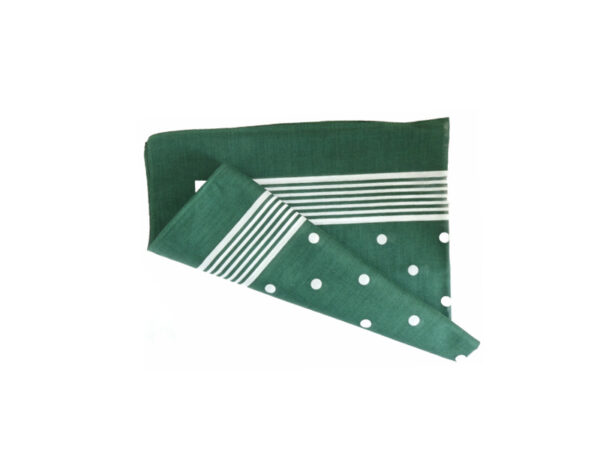 Green Polkadot Snuff Handkerchief