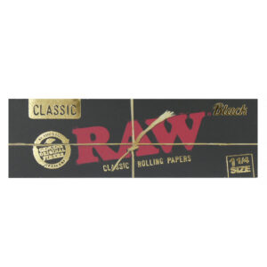 Raw Black 1 1/4 Rolling Papers